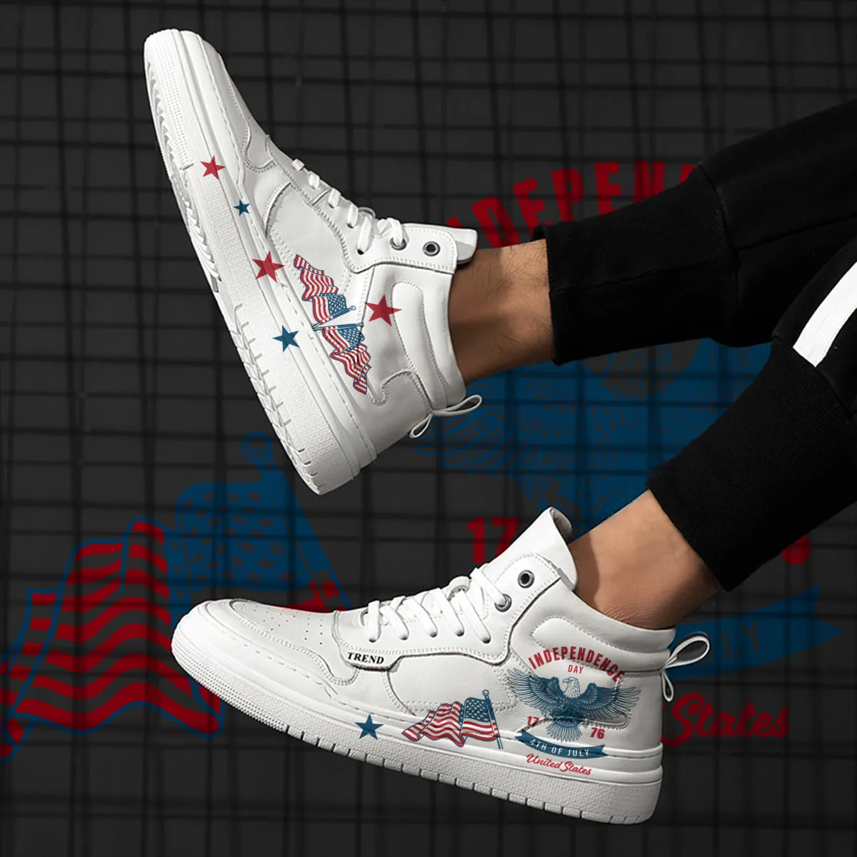 4th of July High Top Sneaker