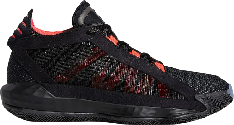 Adidas Dame 6 Big Kids 'Ruthless' Sneakers, Black