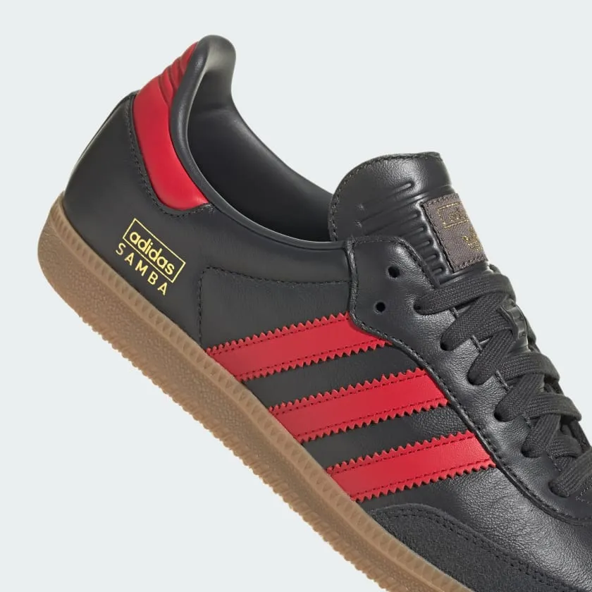 Adidas Samba OG sneakers, black/red