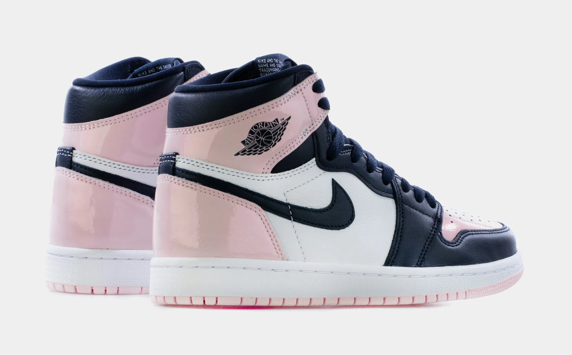 Air Jordan 1 High OG Atmosphere Womens Lifestyle Shoes (Atmosphere/White/Laser Pink/Obsidian) Limit One Per Customer