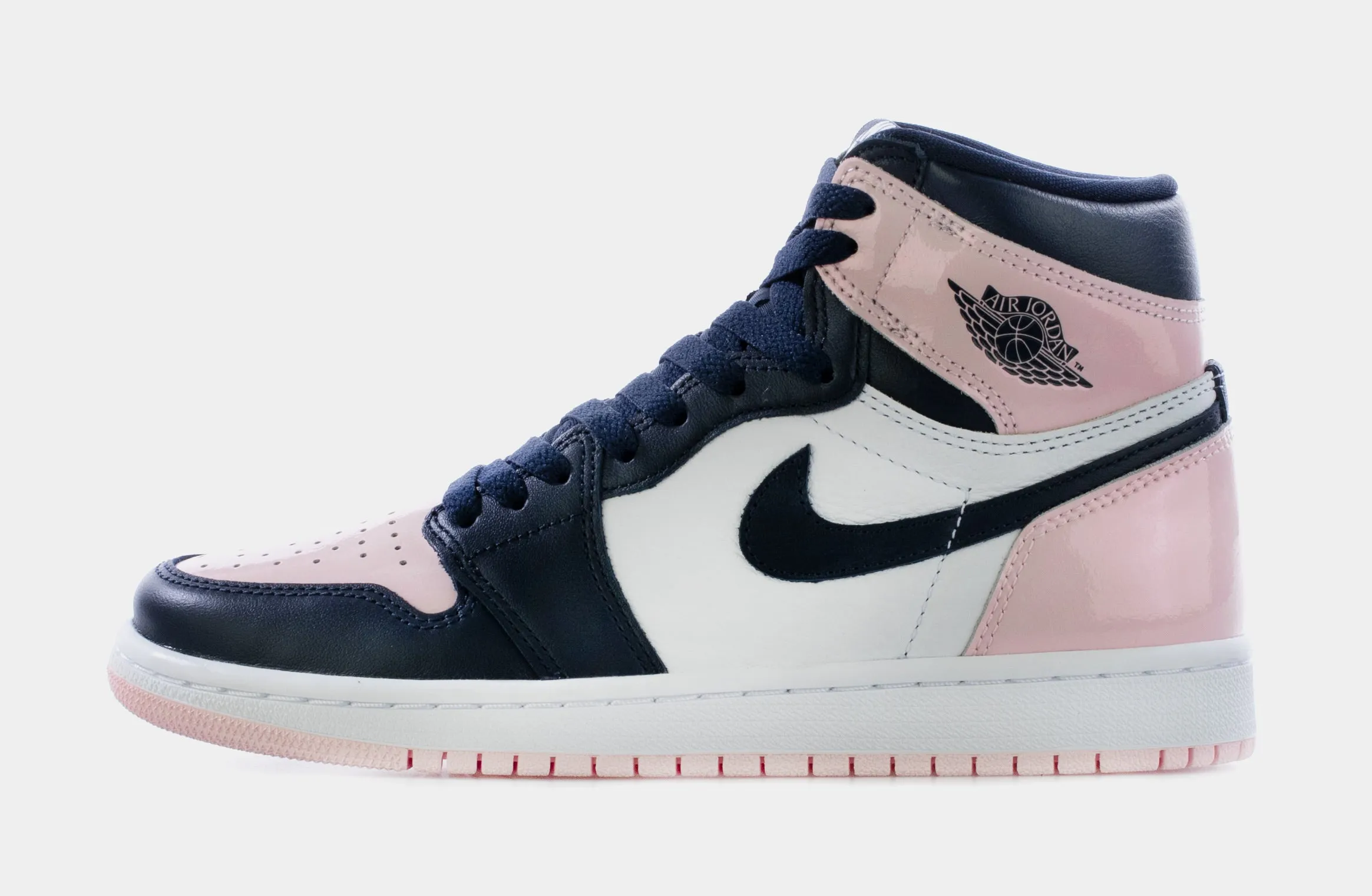 Air Jordan 1 High OG Atmosphere Womens Lifestyle Shoes (Atmosphere/White/Laser Pink/Obsidian) Limit One Per Customer