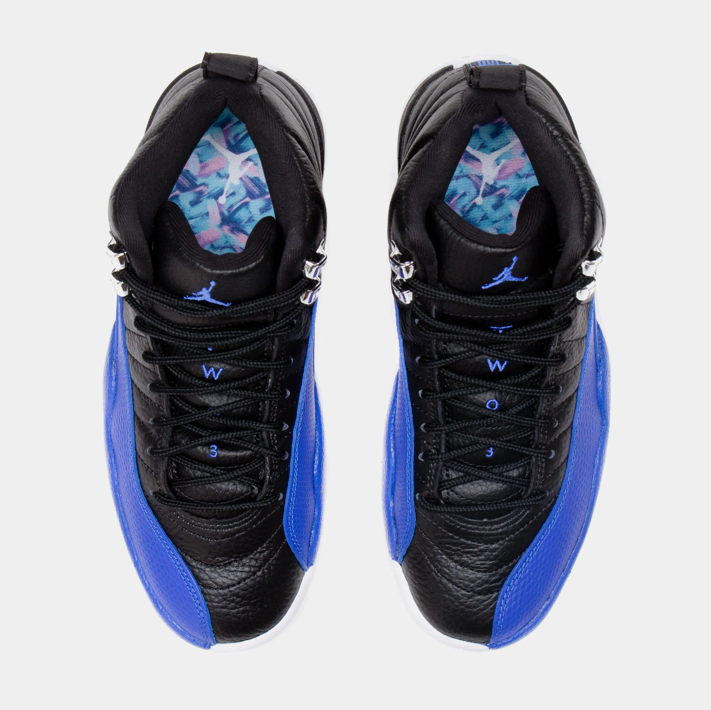 Air Jordan 12 Retro Hyper Royal Womens Lifestyle Shoes (Black/Blue)