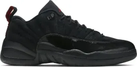 Air Jordan 12 Retro Low Black Patent Sneakers, black