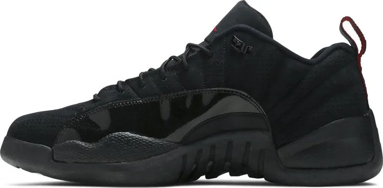 Air Jordan 12 Retro Low Black Patent Sneakers, black