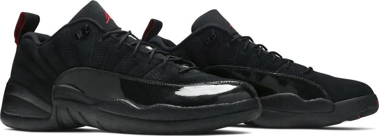 Air Jordan 12 Retro Low Black Patent Sneakers, black