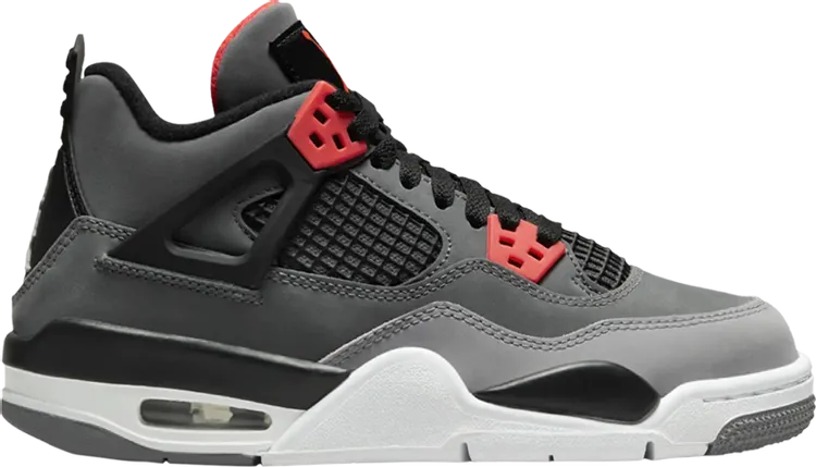 Air Jordan 4 Retro GS Infrared sneakers, gray