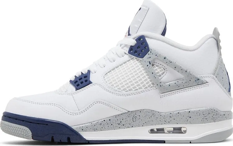 Air Jordan 4 Retro Midnight Navy, white