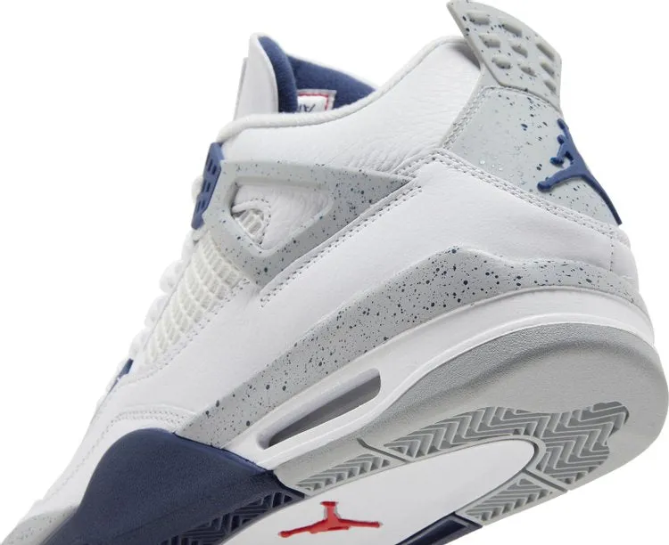 Air Jordan 4 Retro Midnight Navy, white