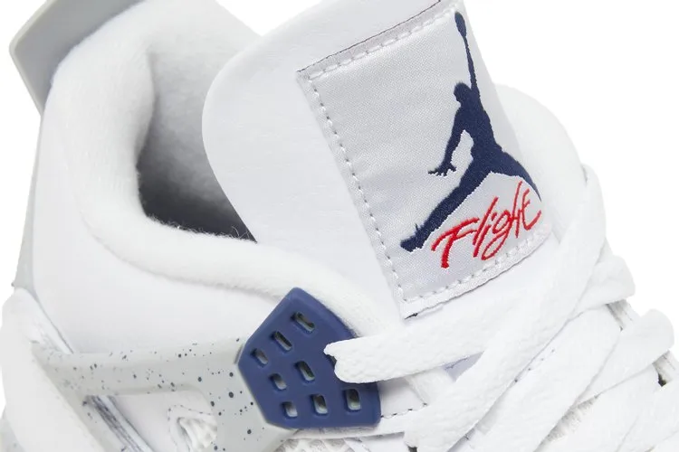 Air Jordan 4 Retro Midnight Navy, white