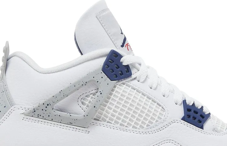 Air Jordan 4 Retro Midnight Navy, white