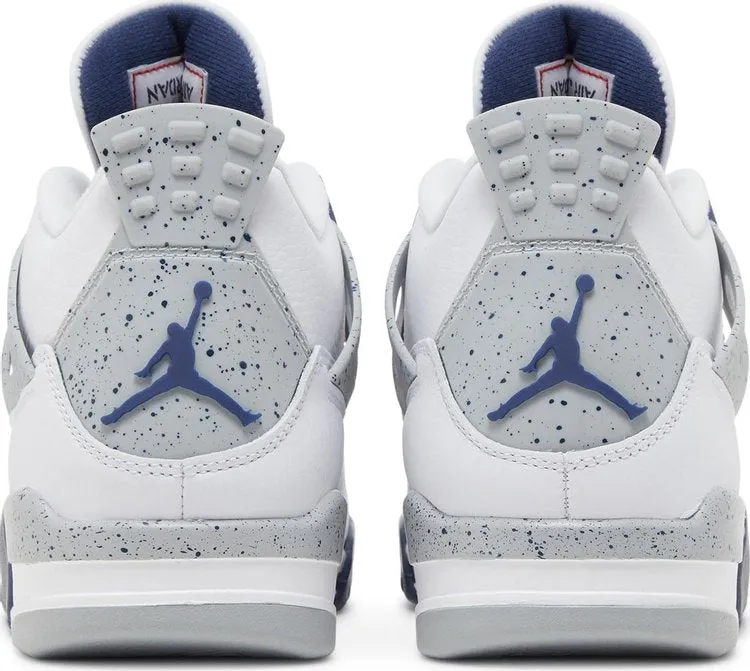 Air Jordan 4 Retro Midnight Navy, white