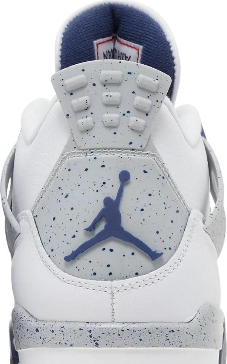 Air Jordan 4 Retro Midnight Navy, white