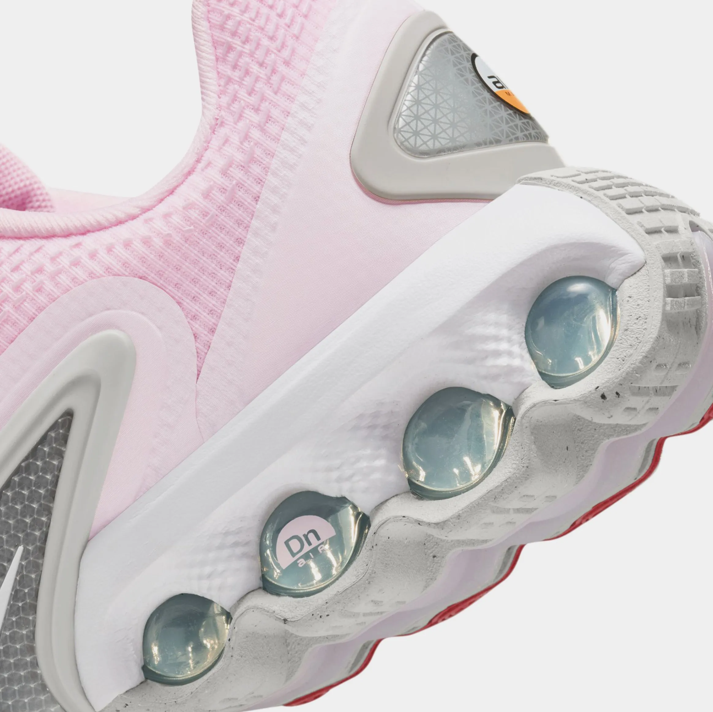 Air Max DN Pink Foam Grade School Running Shoes (Pink Foam/Pale Pink/White)