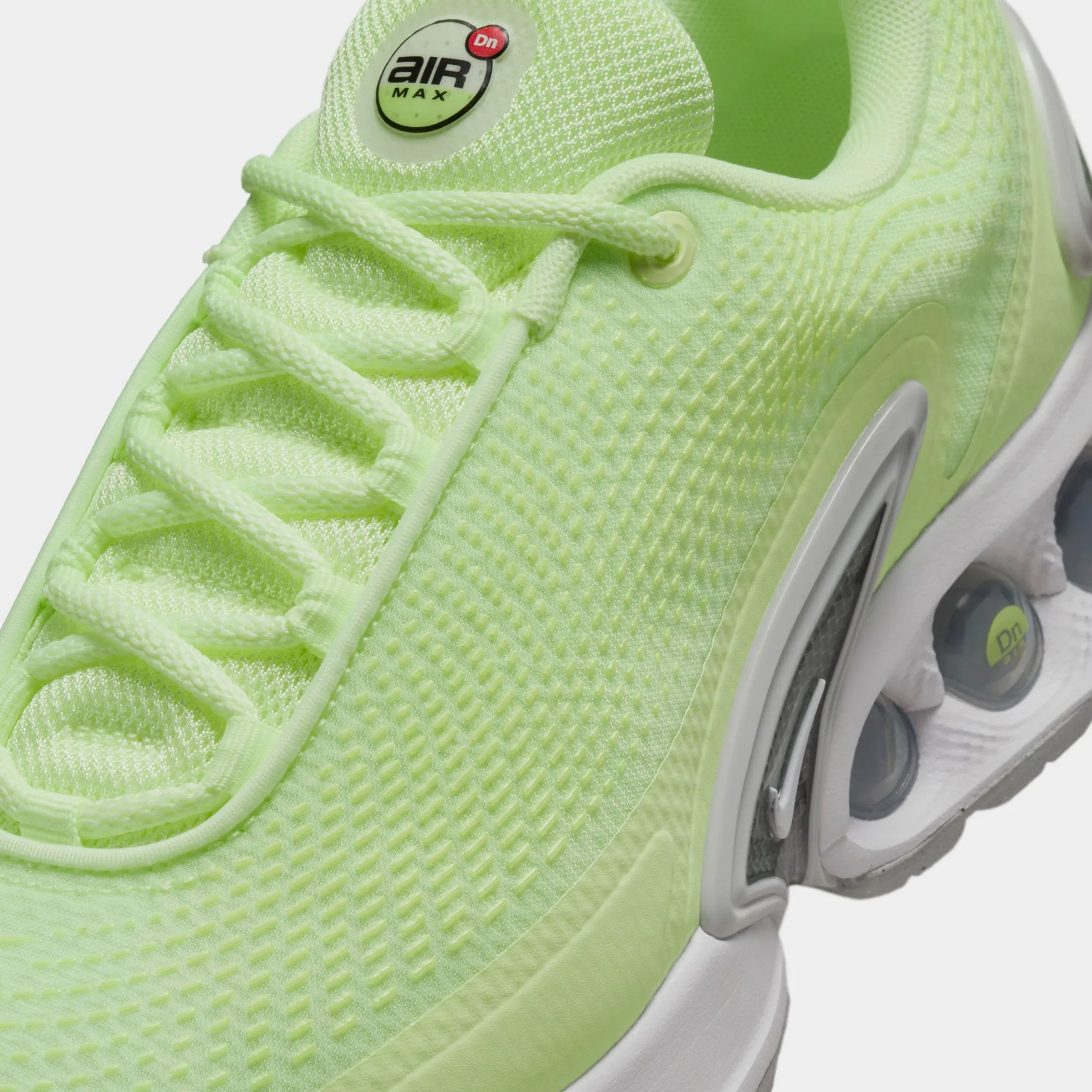 Air Max DN SE Barely Volt Womens Lifestyle Shoes (Barely Volt/Metallic Silver/White/White)