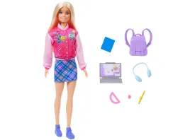 Barbie I Love School Toy Set with 7 Accessories, Blonde Fashion Doll Wears Removable Look