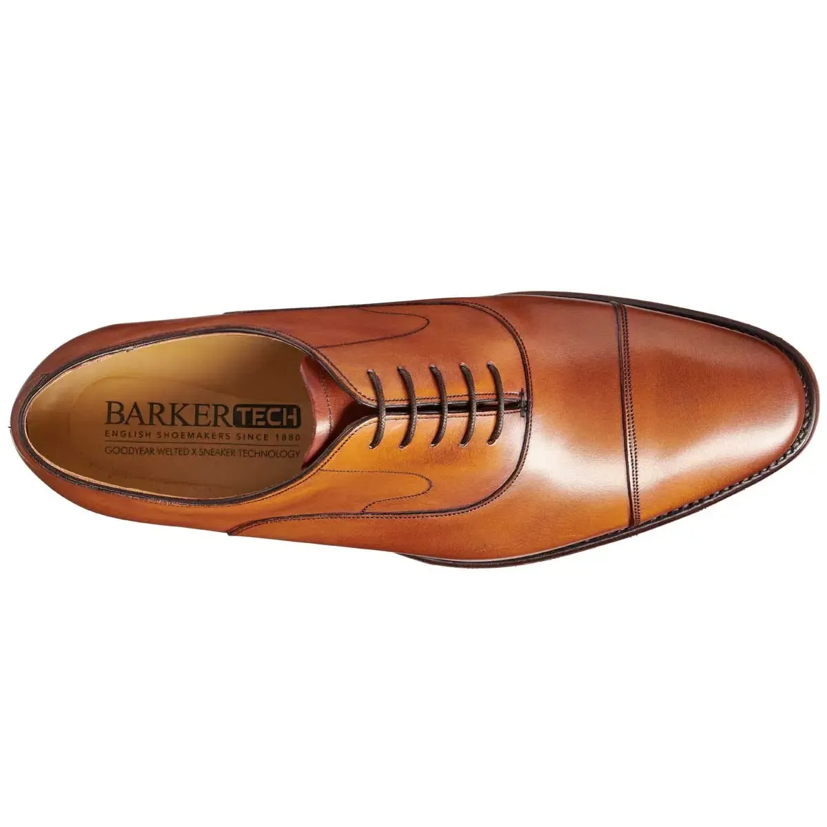 BARKER Wright Shoes - Mens Oxford Style - Antique Rosewood