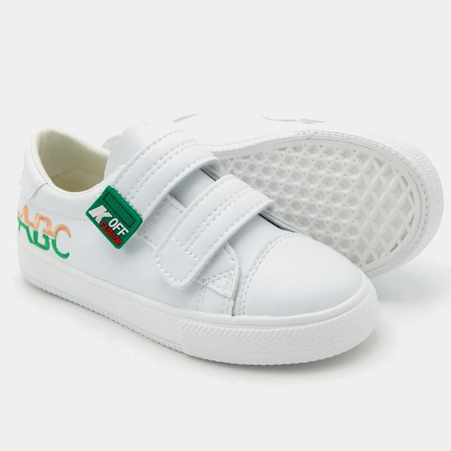 Boys Sneakers 2358B-White/Green