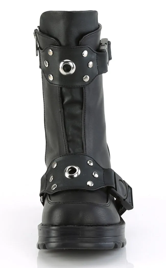 BRATTY-56 Black Matte Ankle Boots (AU Stock)