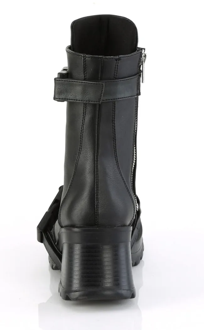 BRATTY-56 Black Matte Ankle Boots