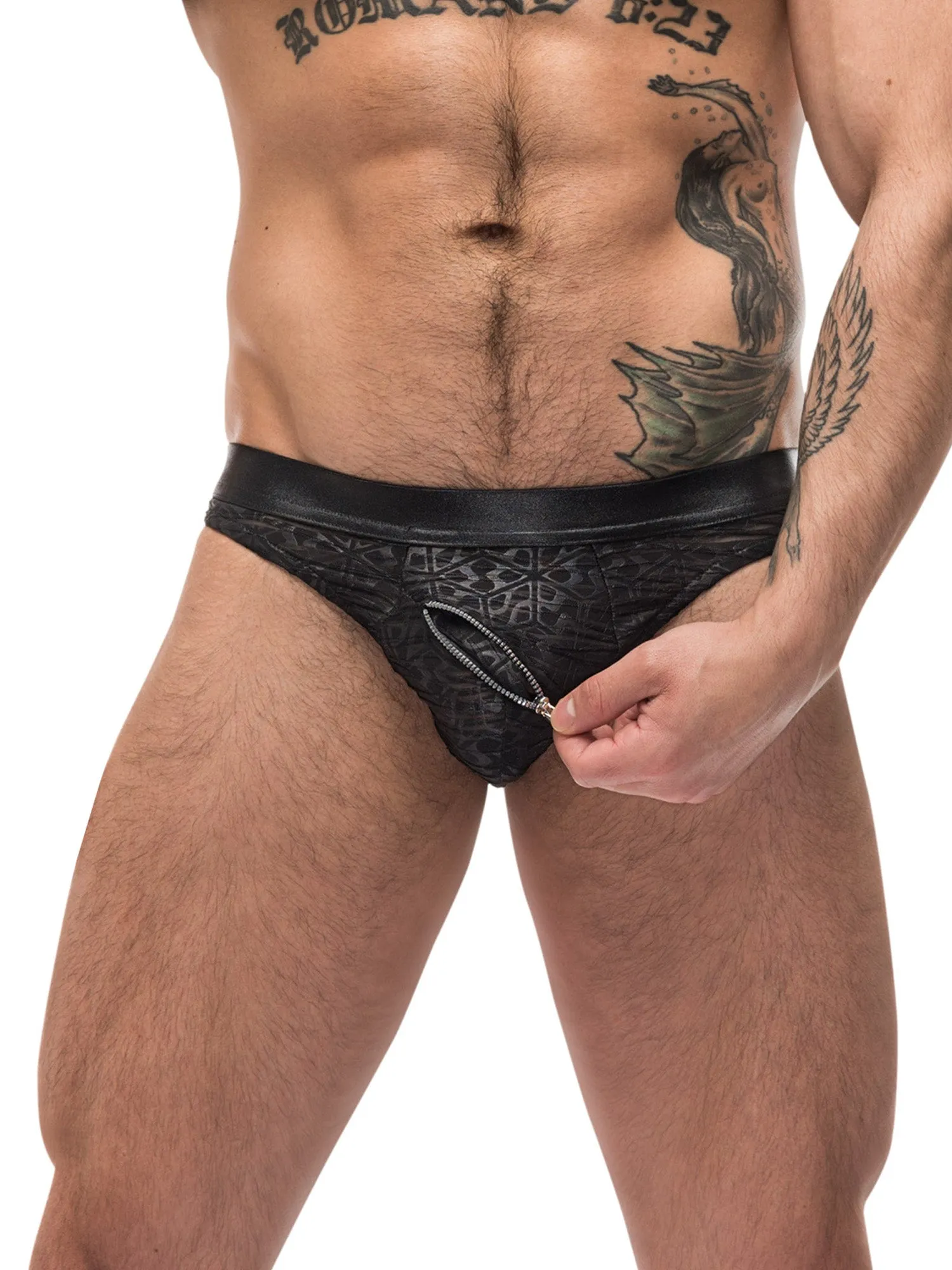 Briefs with Front and Back Zip