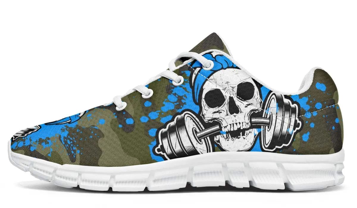 Camopale Blue Splat Skull