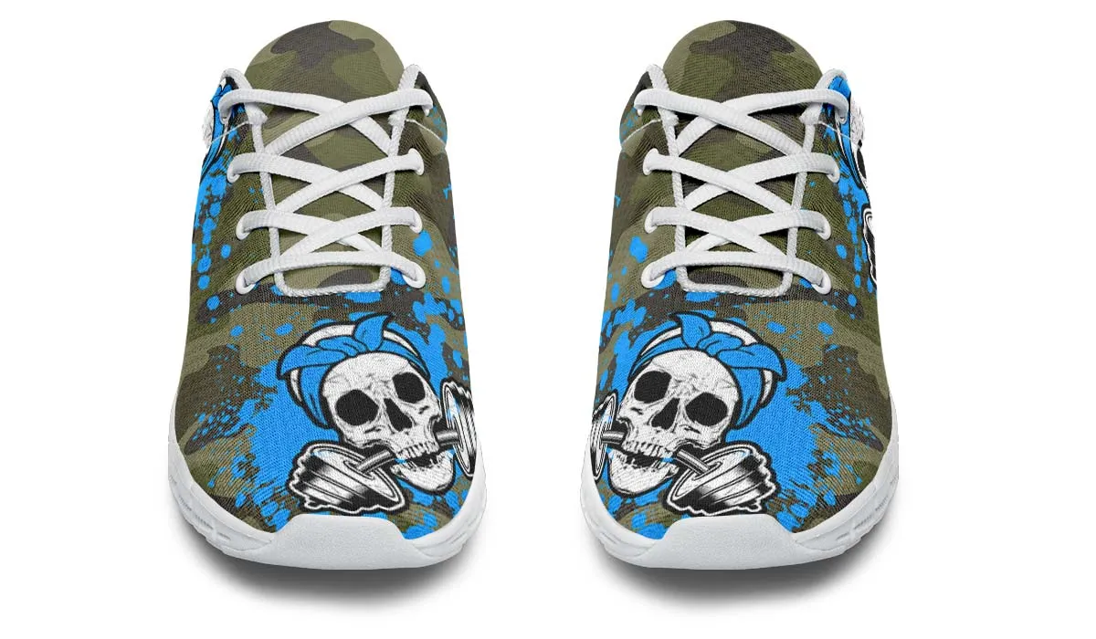 Camopale Blue Splat Skull