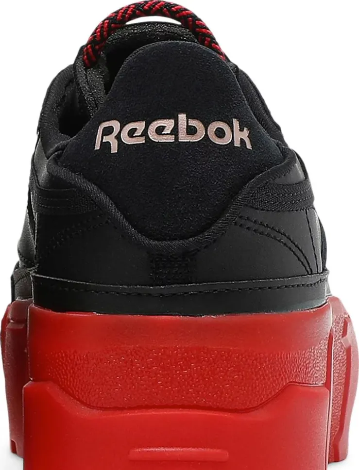 Cardi b x wmns club c 'black vector red' Reebok sneakers, black