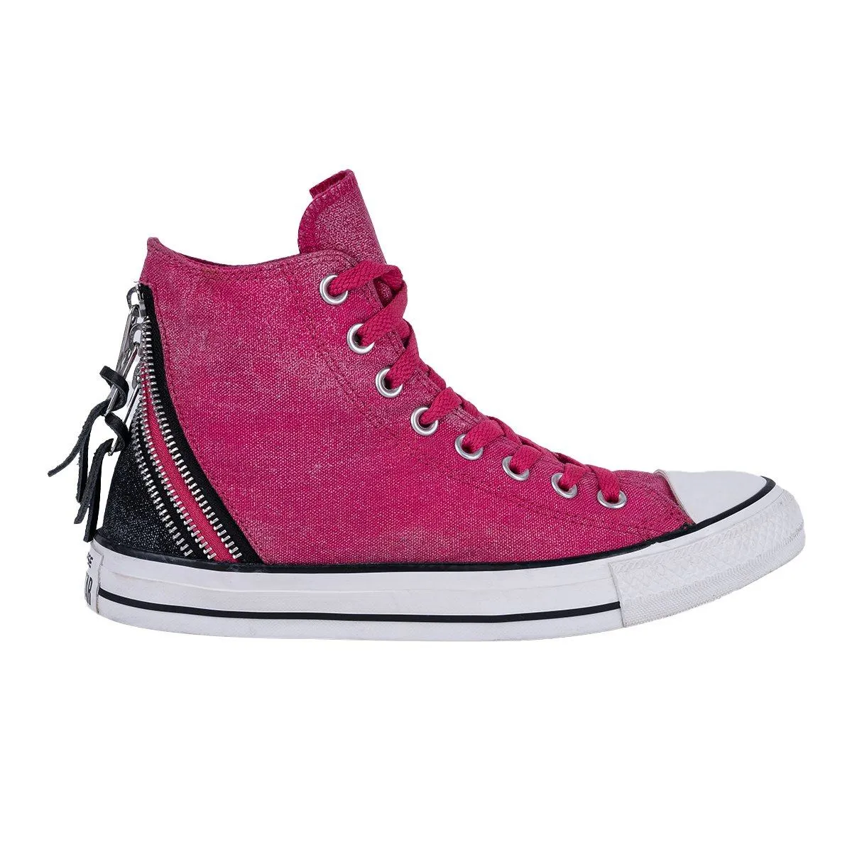 Converse Chuck Taylor All Star Tri Zip Hi High-Top Sneakers Canvas Pink Colour For Women