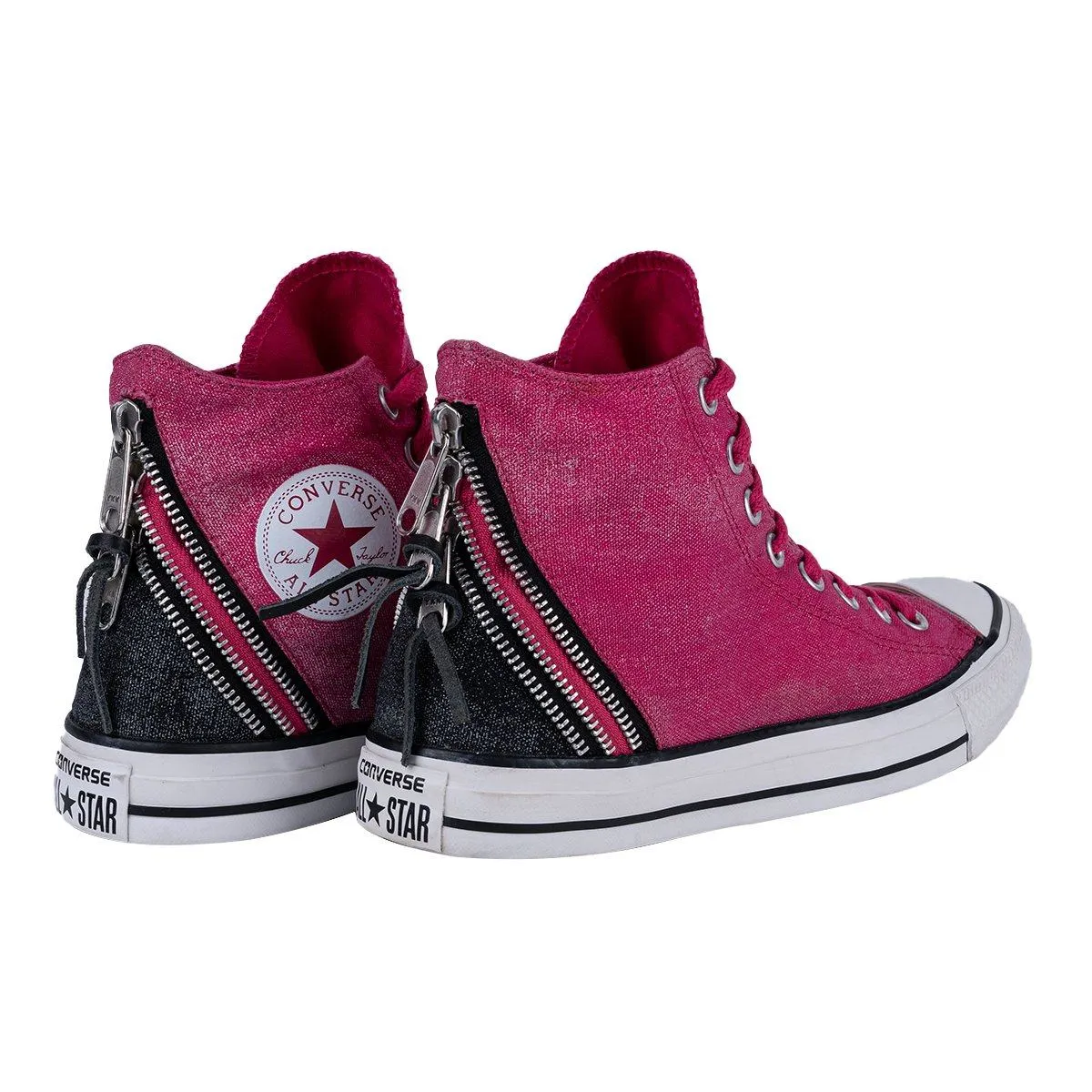 Converse Chuck Taylor All Star Tri Zip Hi High-Top Sneakers Canvas Pink Colour For Women