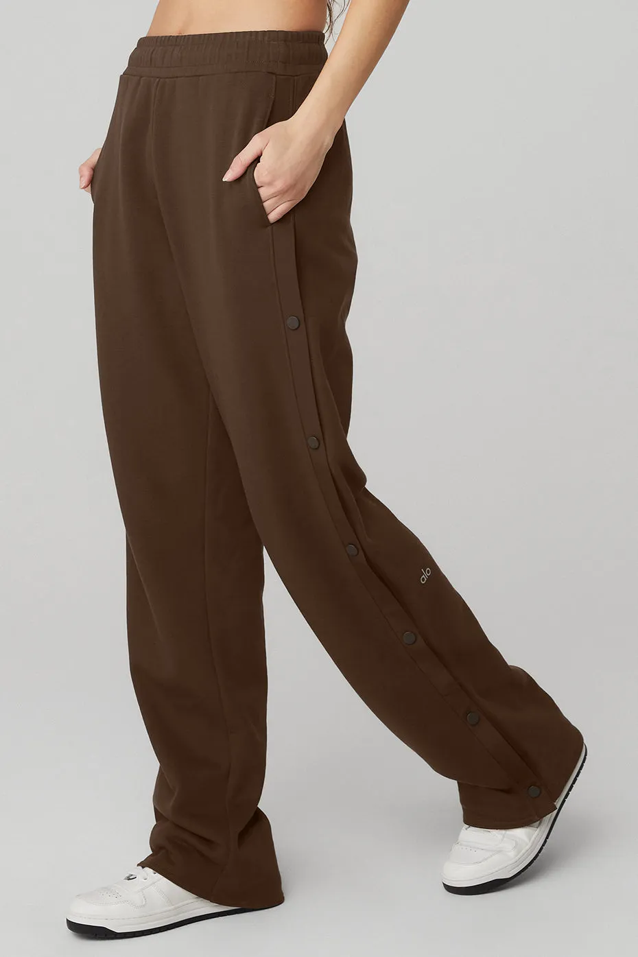 Courtside Tearaway Snap Pant - Espresso