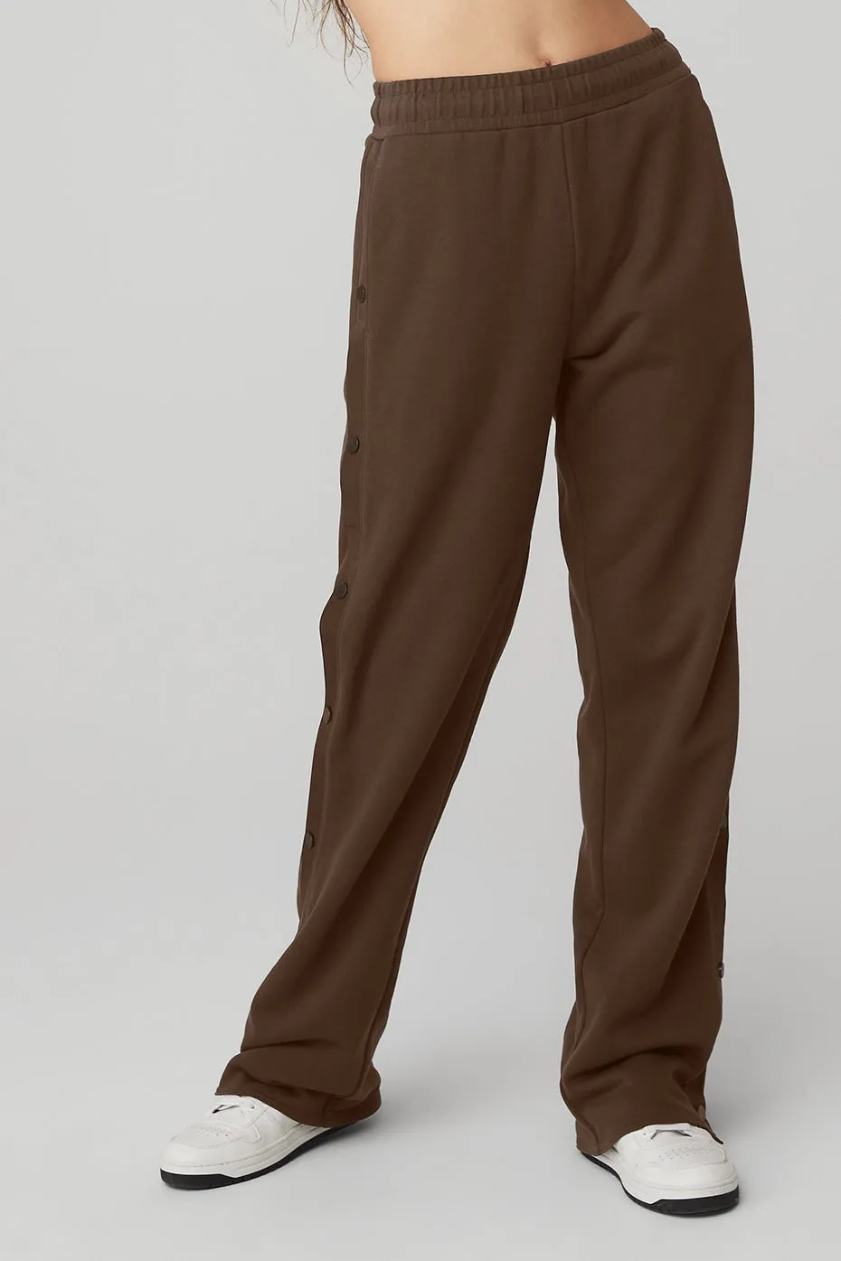 Courtside Tearaway Snap Pant - Espresso