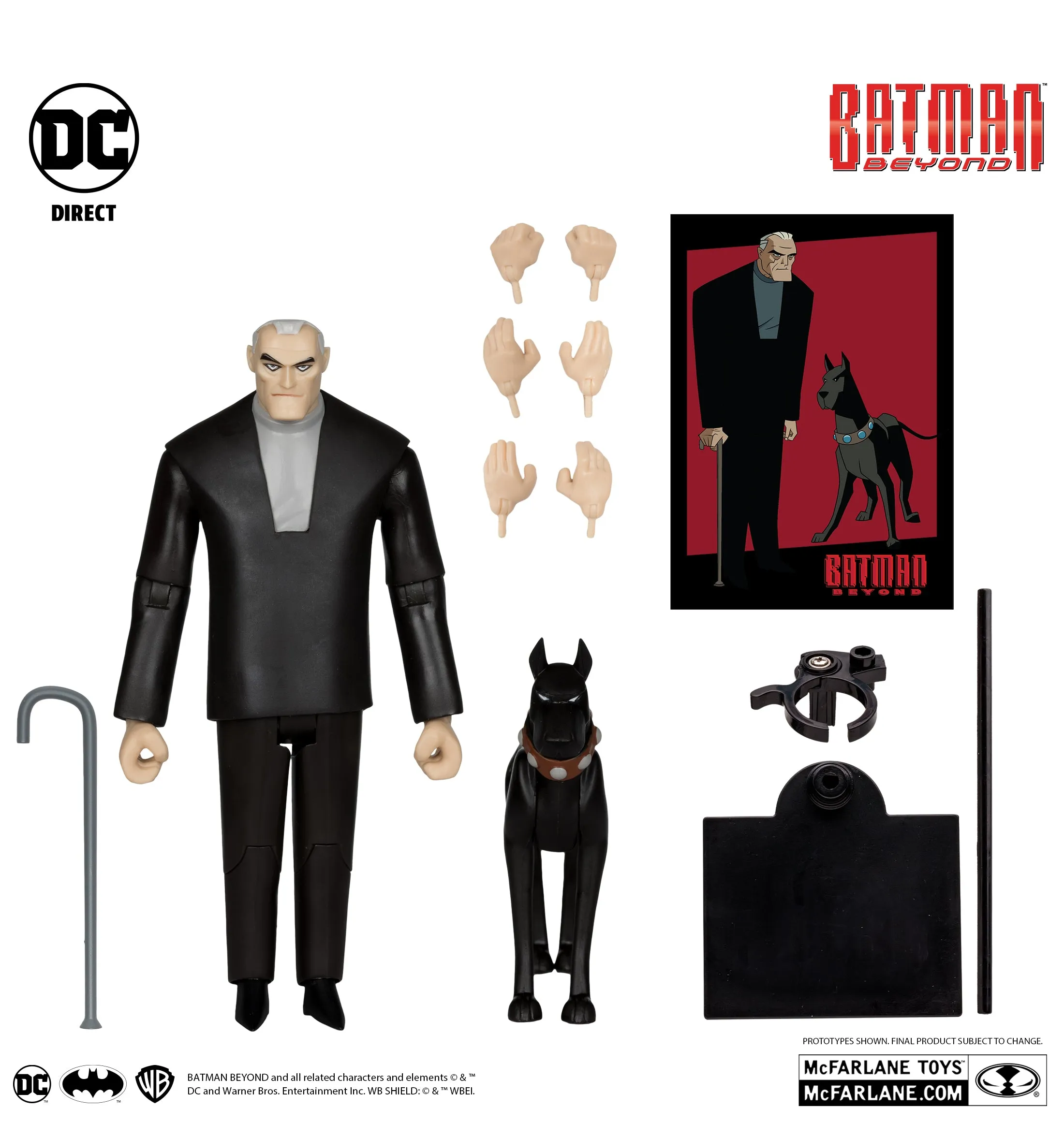 DC Direct SDCC Exclusive Gold Label Bruce Wayne and Ace (Batman Beyond)