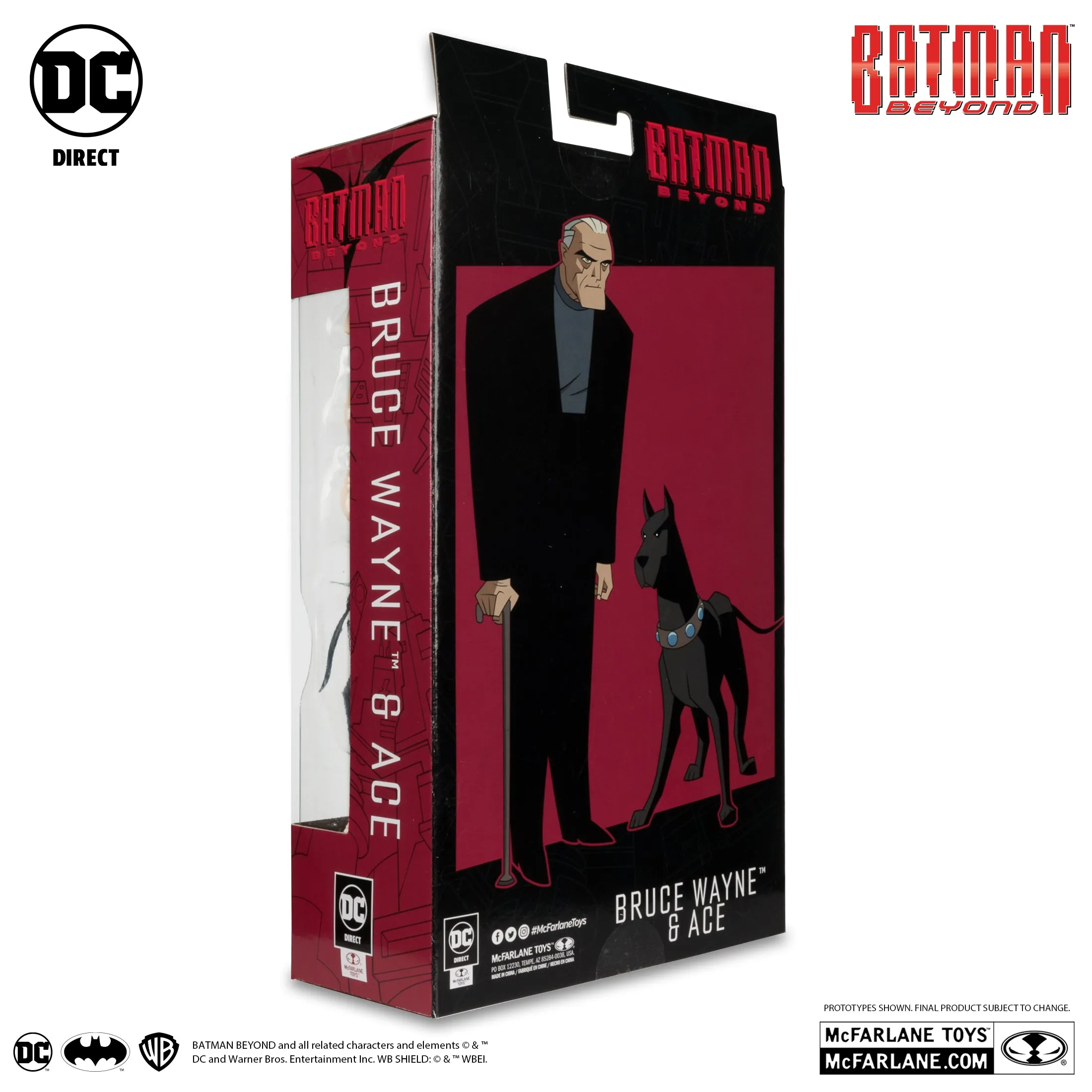 DC Direct SDCC Exclusive Gold Label Bruce Wayne and Ace (Batman Beyond)