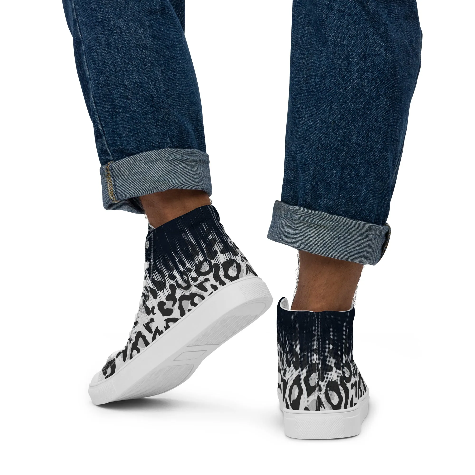 Faded Leopard High Top Trainers (male sizes)