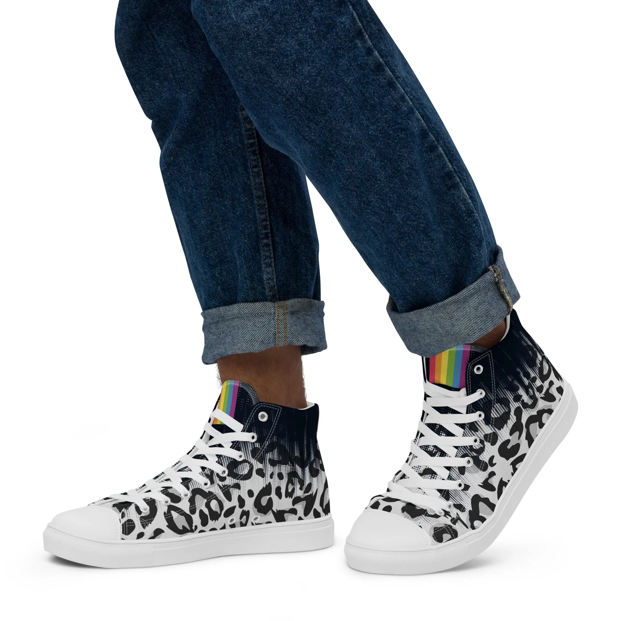 Faded Leopard High Top Trainers (male sizes)