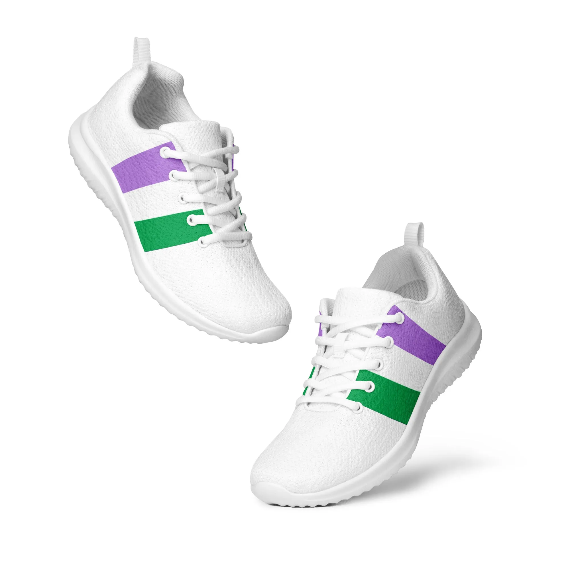 Genderqueer Pride Flag Men’s Athletic Shoes