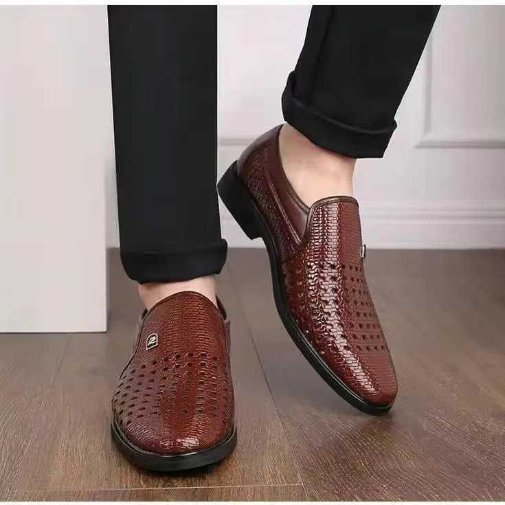 Genuine Leather Fashion Men Business Shoes