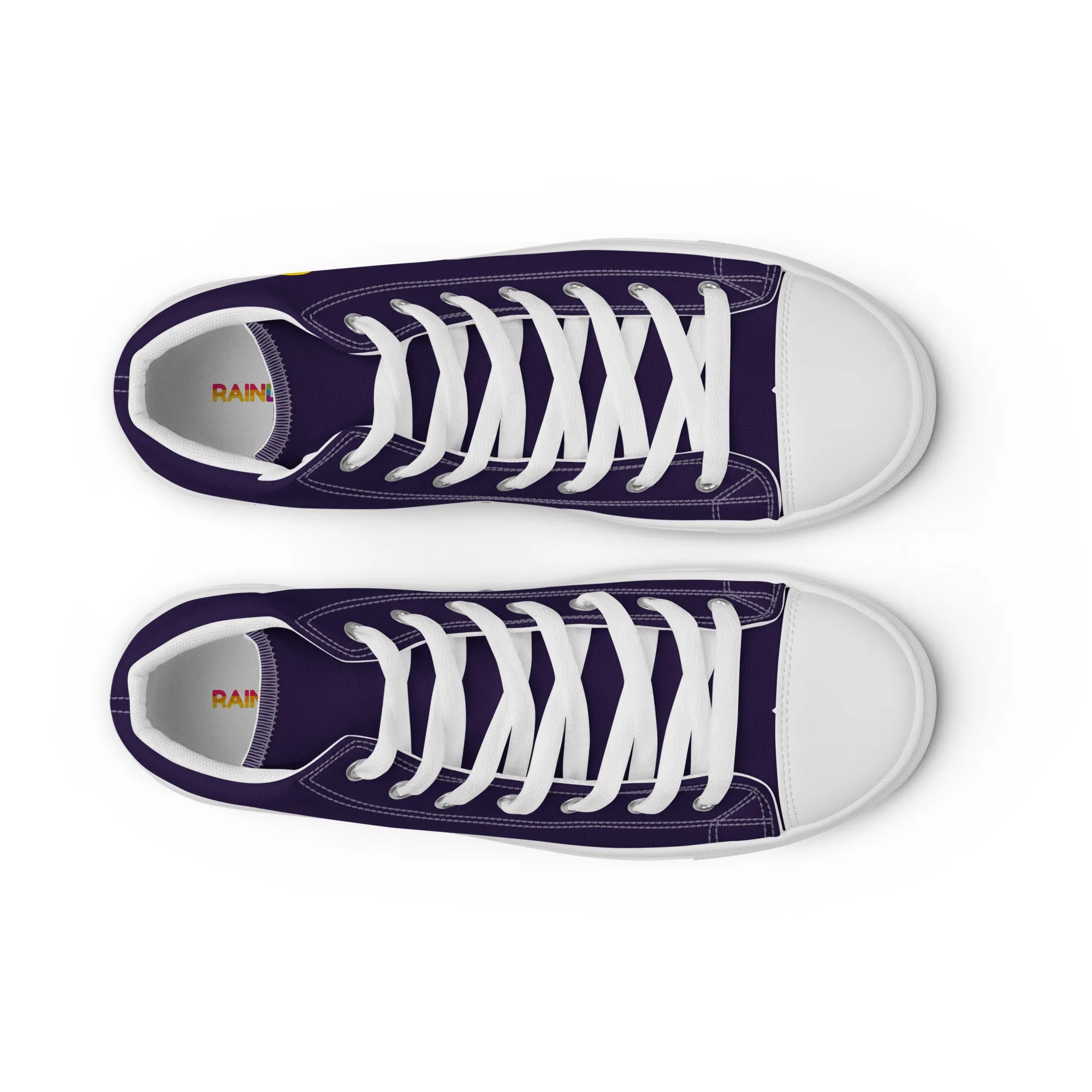 Intersex Pride Heart High Top Trainers (female sizes)