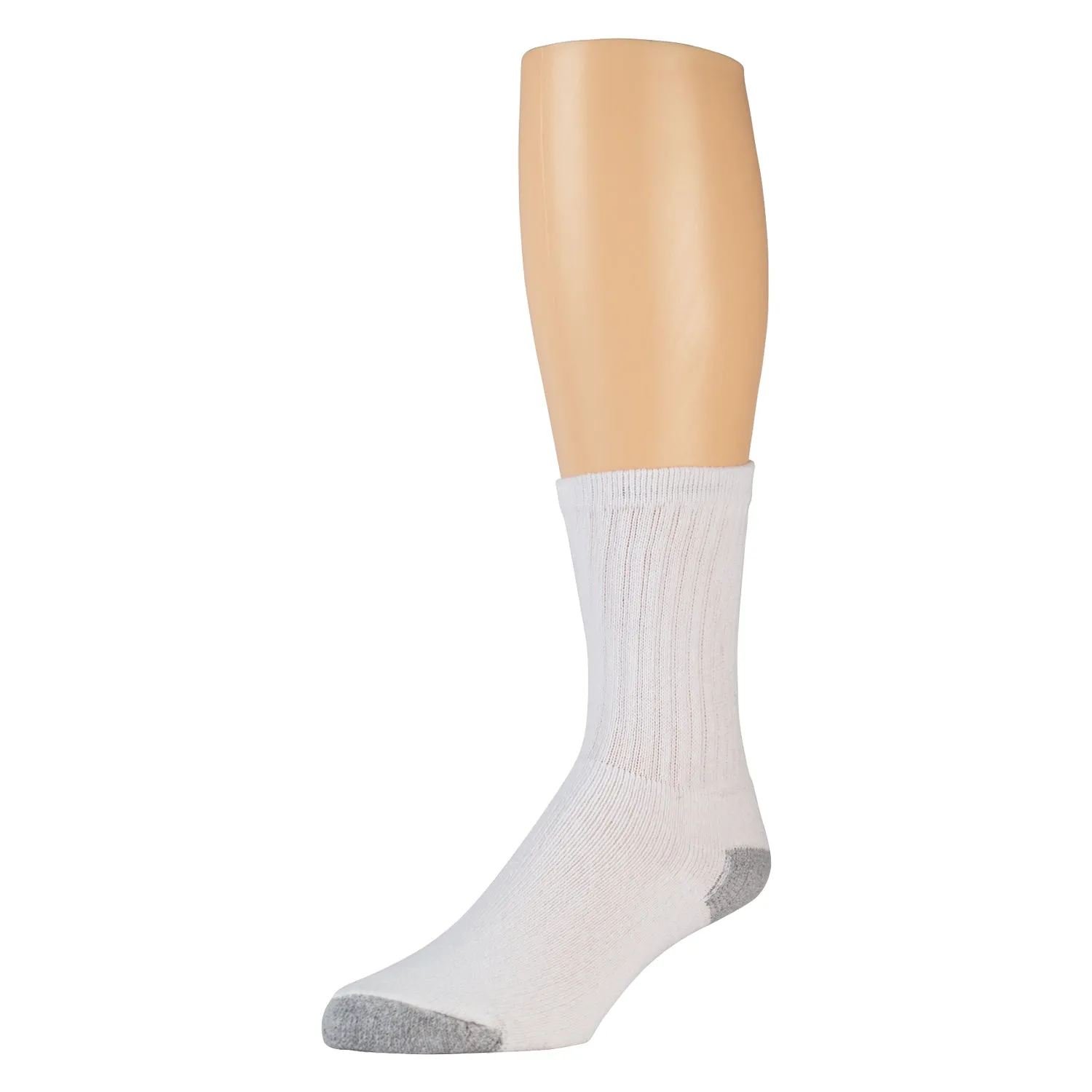 Men's Cotton Athletic Crew Sports Socks, Size 10-13