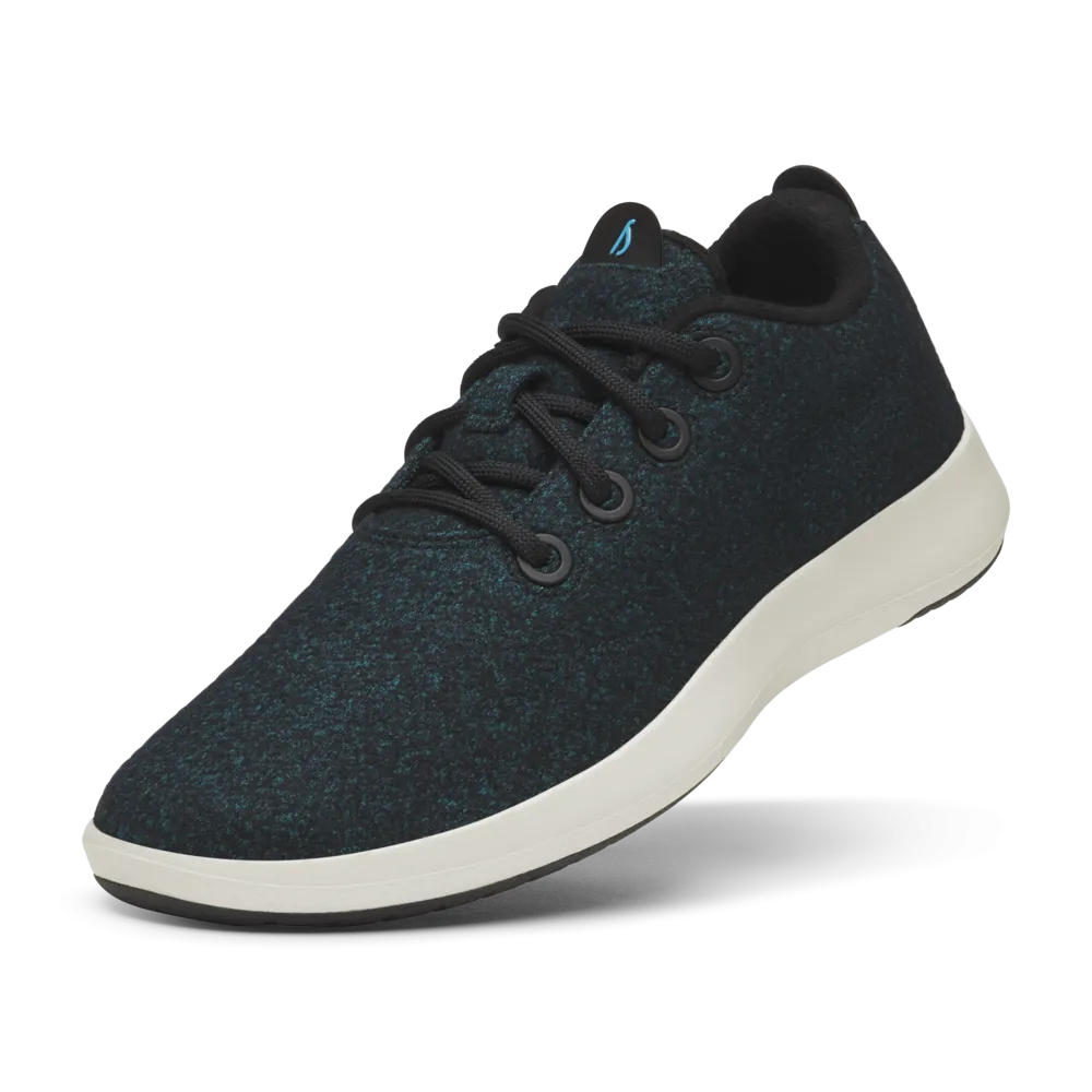 Men's Wool Runner Mizzles - Natural Black/Chasm Teal (Stony Cream Sole)