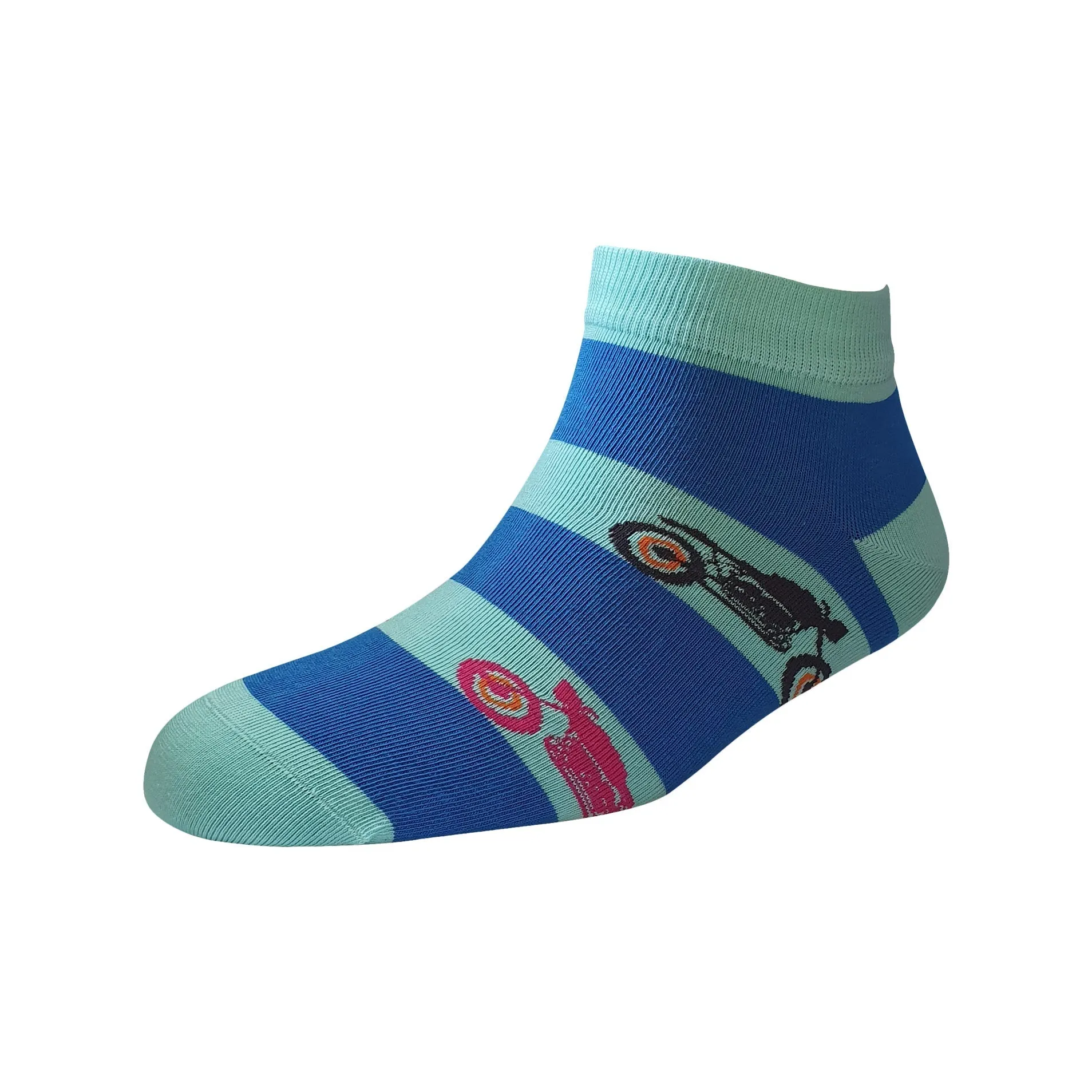 Men's YW-M1-230 Fashion Bike Ankle Socks