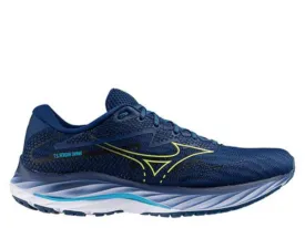 Mizuno Wave Rider 27 Mens Running Shoe (Navy/Green/Blue)