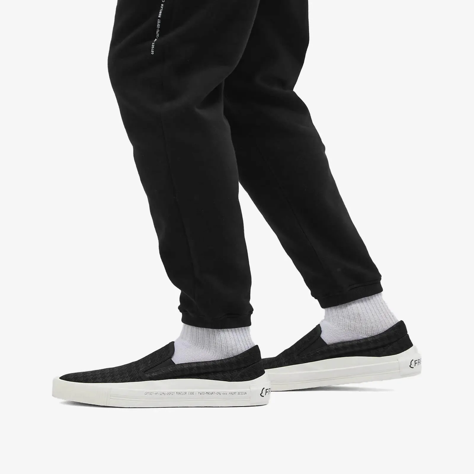 Moncler Genius x Fragment Vulcan Slip-on, black/white