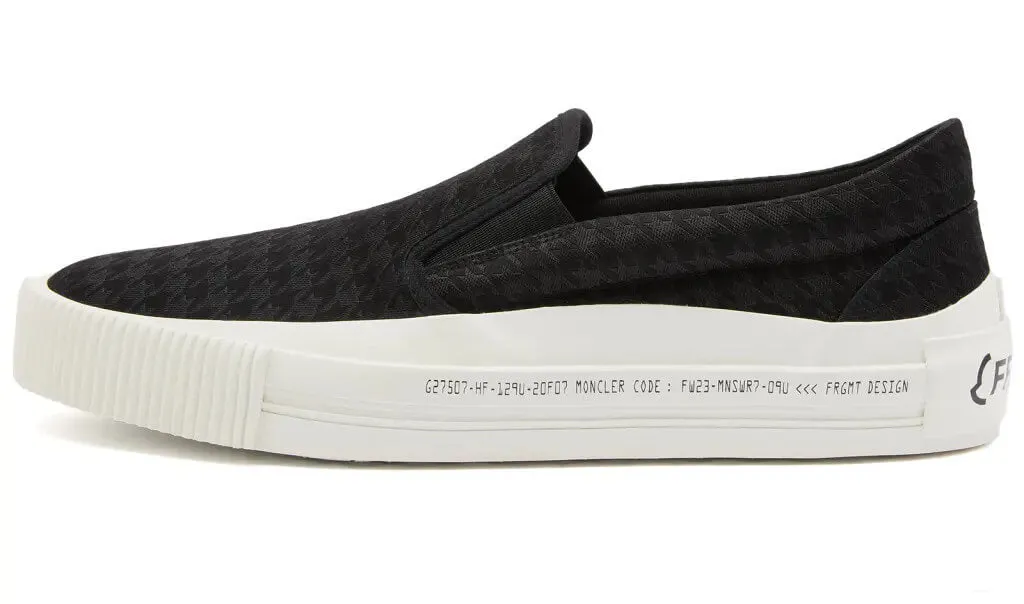 Moncler Genius x Fragment Vulcan Slip-on, black/white