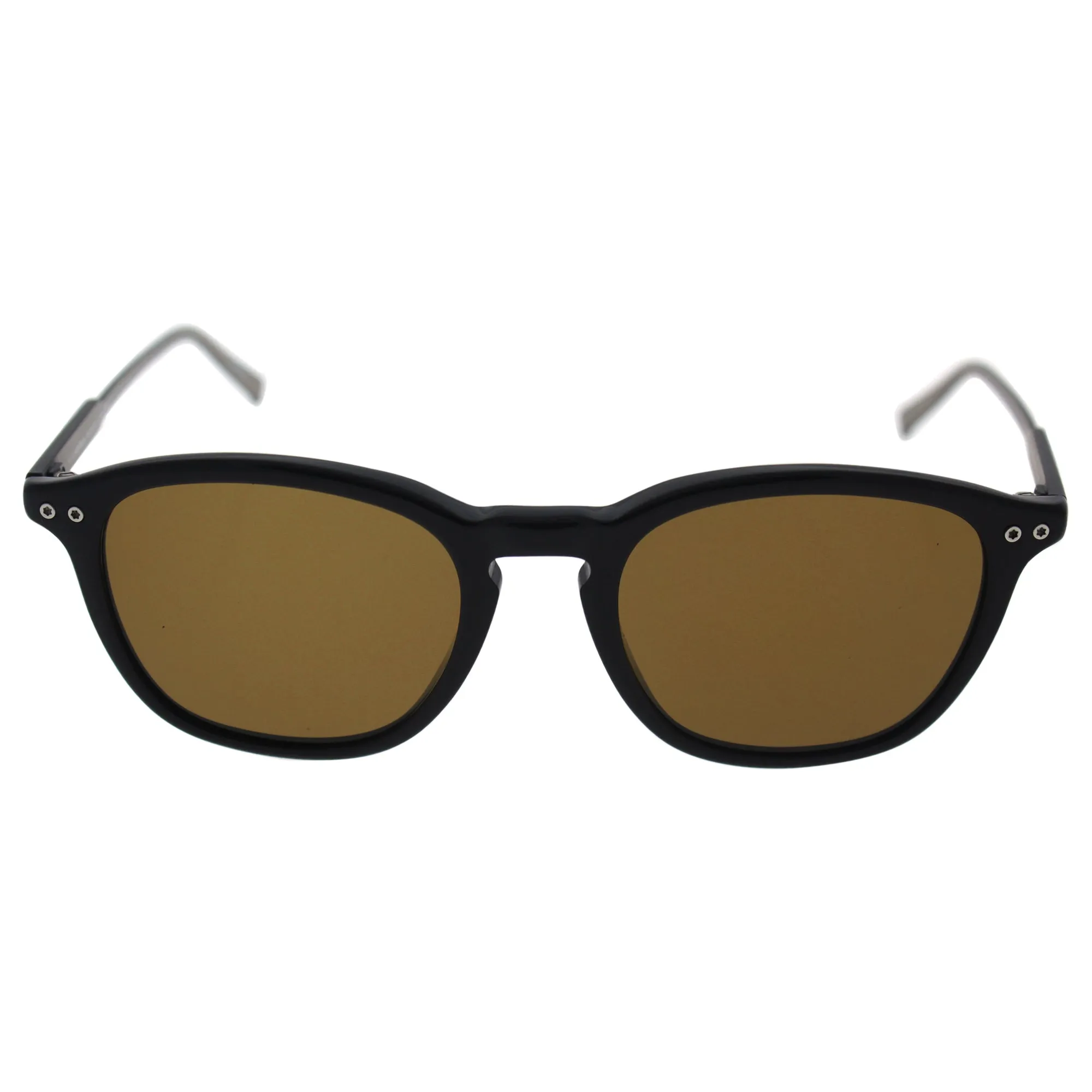 Mont Blanc - MB599S, Geometric, acetate, men, BLACK/ROVIEX POLARIZED(01M), 49/19/145