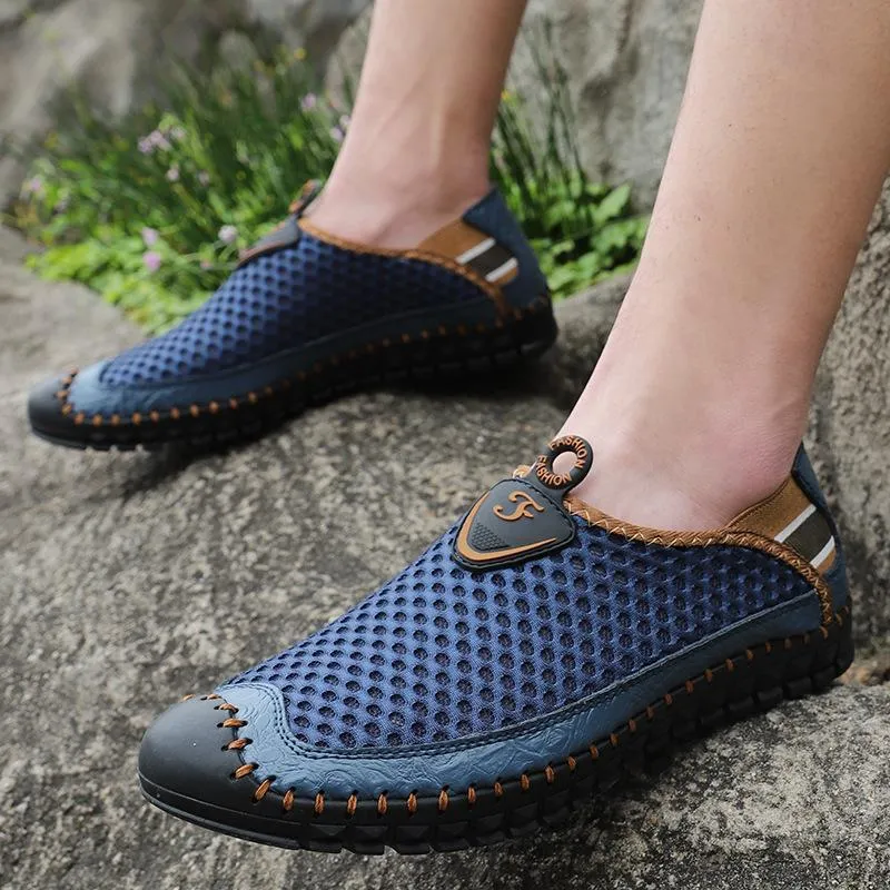 New Summer Fashion Lightweight Slip-on Breathable Mesh Men Casual Shoes Zapatos Hombre Footwear