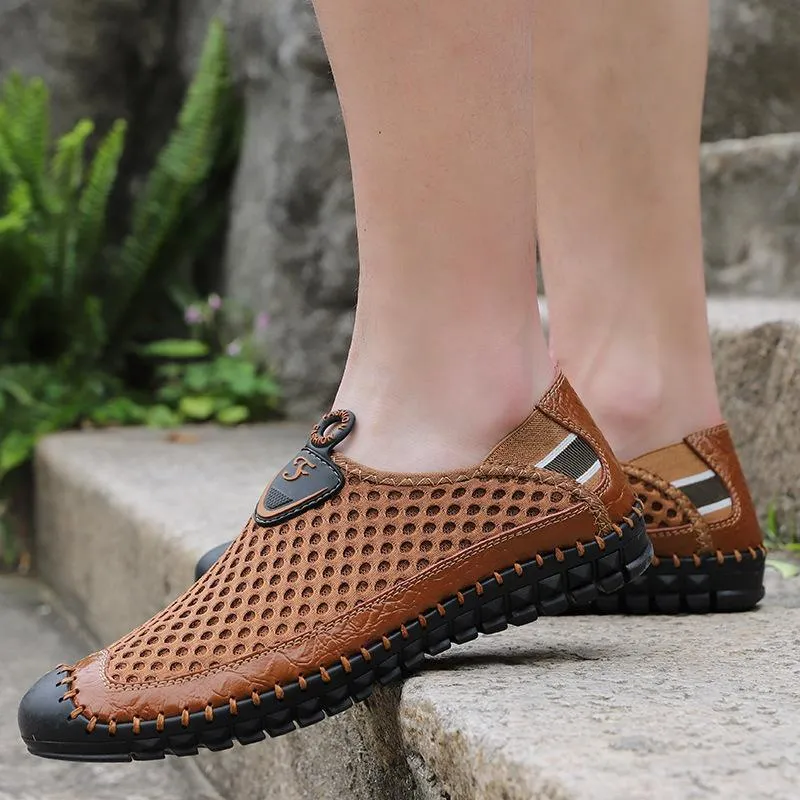 New Summer Fashion Lightweight Slip-on Breathable Mesh Men Casual Shoes Zapatos Hombre Footwear