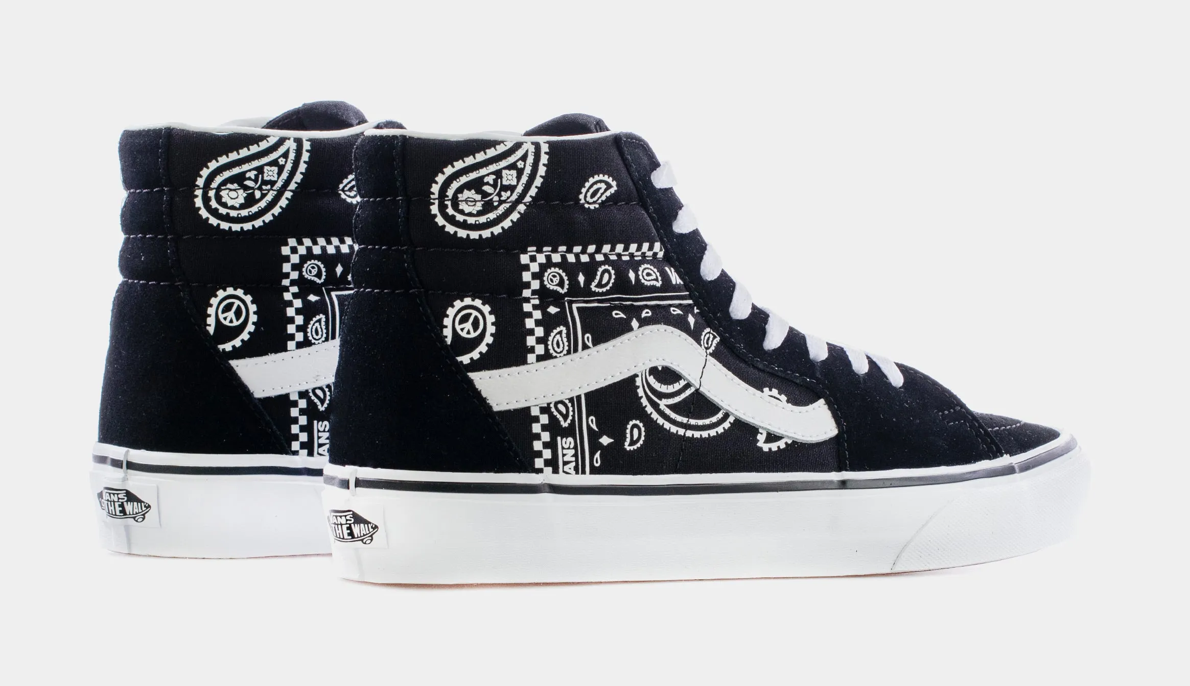 Peace Paisley SK8-Hi Mens Skate Shoes (Black)