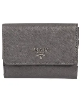 Prada Marble Saffiano Leather Flap Wallet 1MH523 QWA F0K44