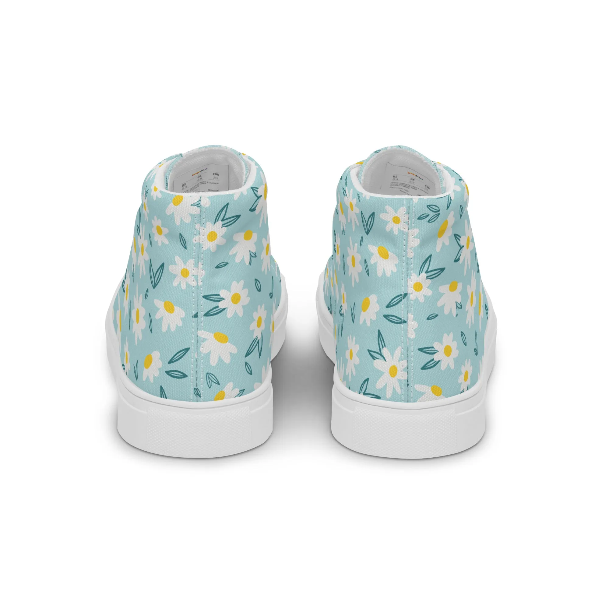 Rainbow Daisy High Top Trainers (female sizes)